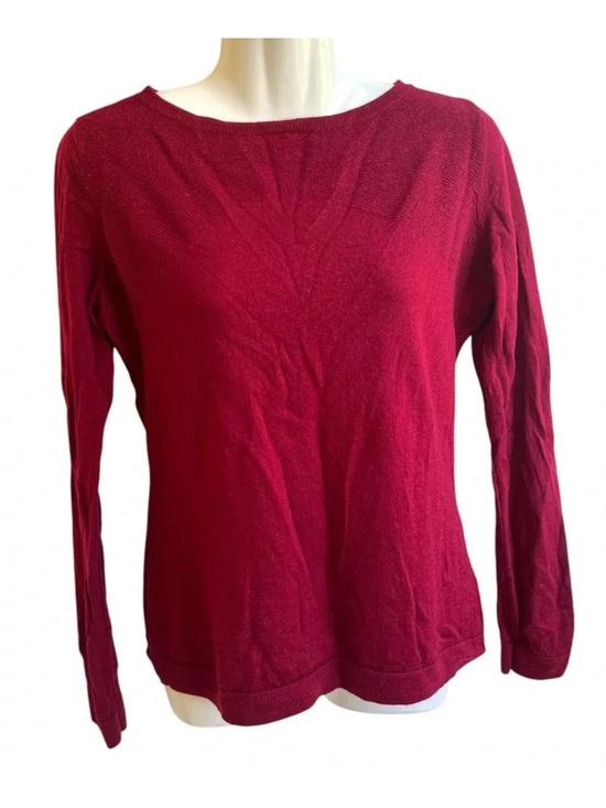 Brooks Brothers Sweaters - Brooks Brothers Womens Knit Sweater Extra Fine Merino Wool Berry Red Size Large